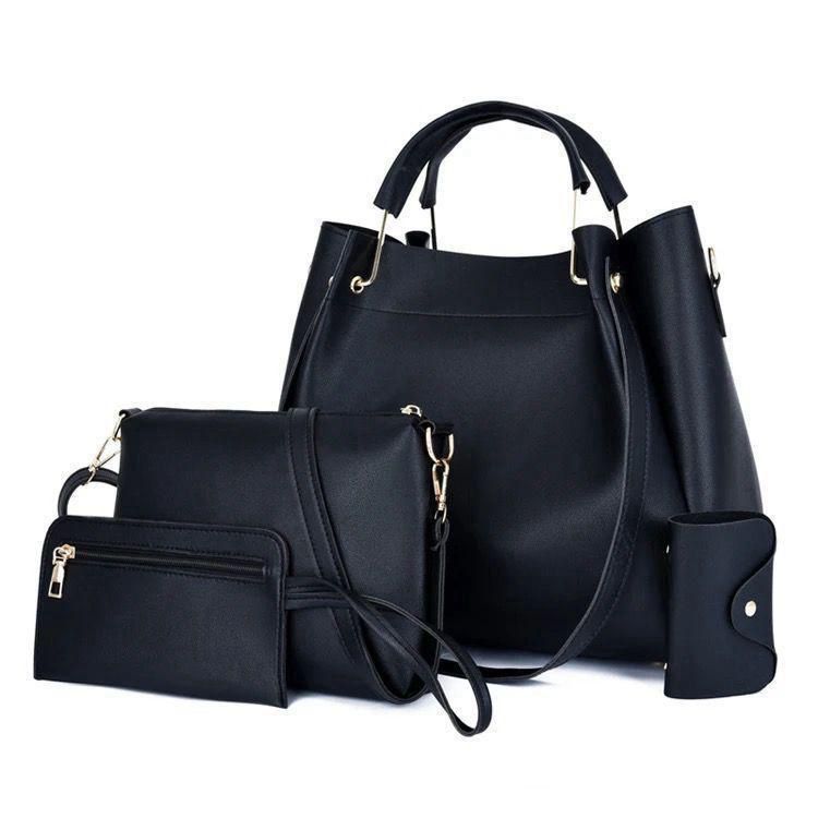 High Quality 3 Piece Synthetic Leather Shoulder Bag