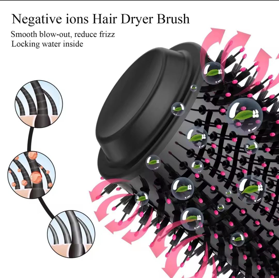 One Step Hair Brush And Dryer | Hair Volumizer Styler Comb 1000W Hair Straightener Curler Roller | One Step Hair Curler